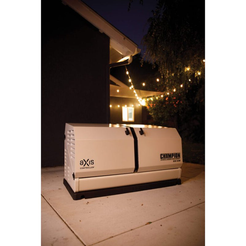 Load image into Gallery viewer, Champion 22 kW Whole House Home Standby Generator and 150A Switch with aXis Technology 201378 - Backup Generator Store