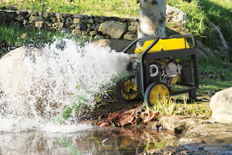 Load image into Gallery viewer, Champion 2-Inch Semi-Trash Water Pump with Hose Kit 100742 - Backup Generator Store