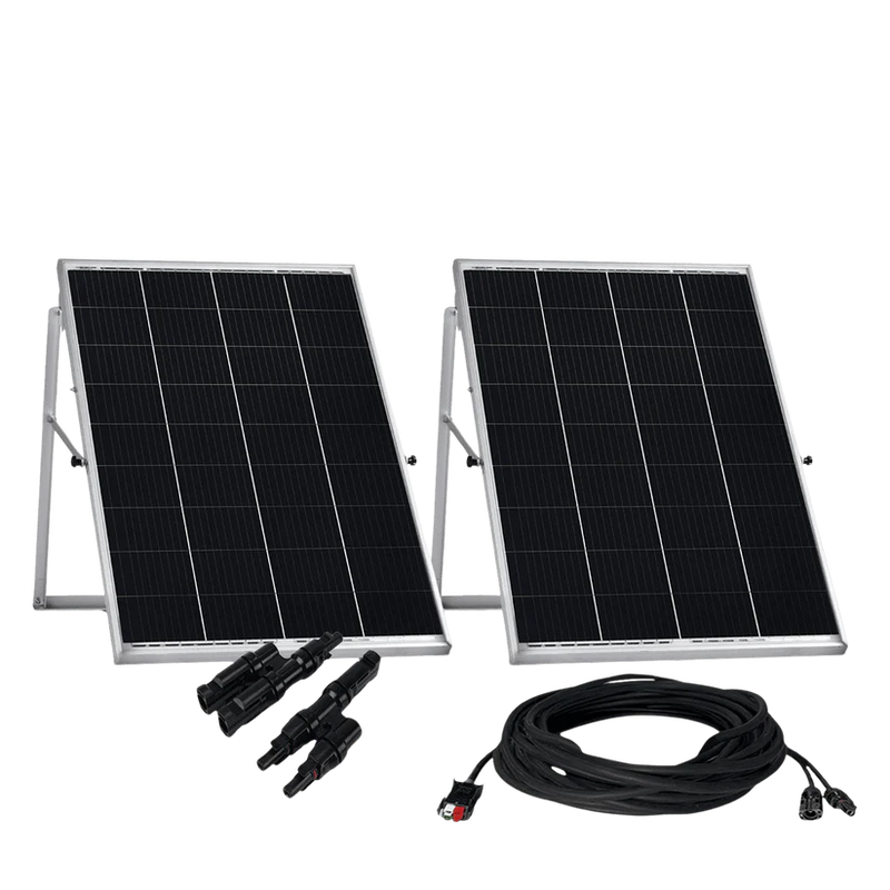Load image into Gallery viewer, Nature's Generator 200W Rigid Solar Panels w/ cable and connector HKNGPNKT5