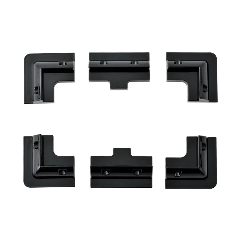 Load image into Gallery viewer, Rich Solar Corner Bracket Mounts Black | Set of 6 Brackets for Solar Panel Mounting | Designed for RICH SOLAR MEGA Series Solar Panels | Easy to Install RS-CB6B