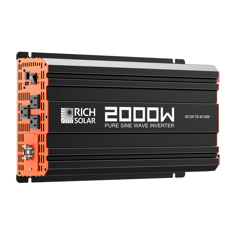 Load image into Gallery viewer, Rich Solar NOVA PURE 2K | 2000 Watt (2kW) 12 Volt Industrial Pure Sine Wave Inverter | Powerful 2000W 12V Off-Grid Inverter for RVs, Trailers, Campers, Vans, Trucks, Overlanders, Boats | Top Rated RS-V2P12