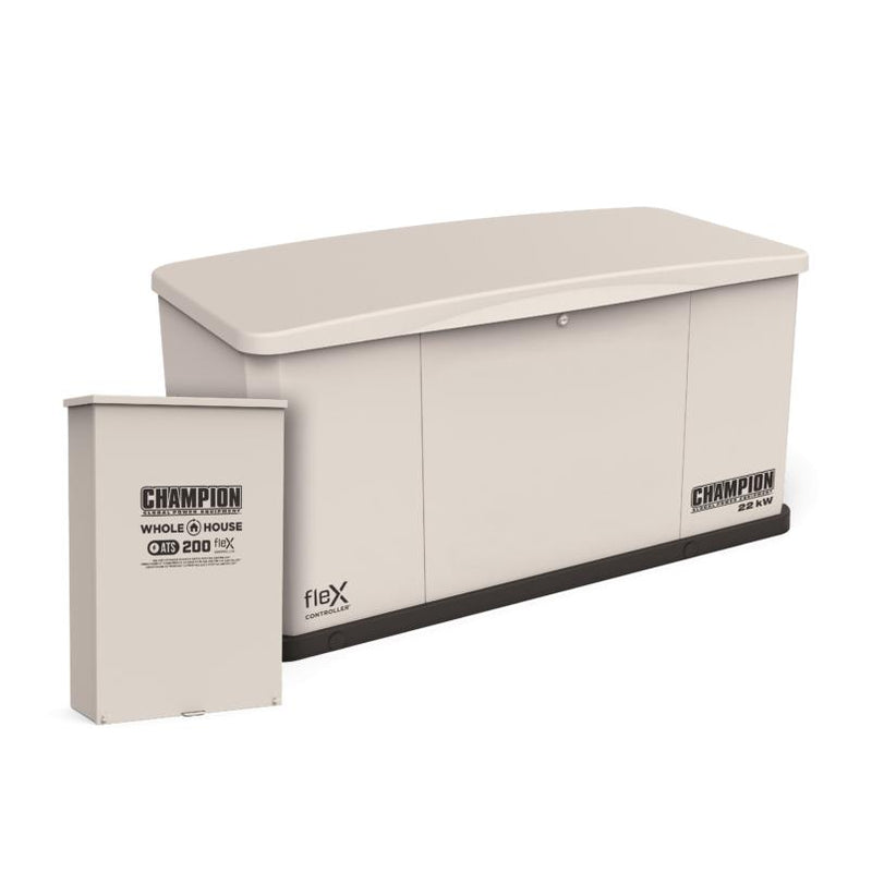 Load image into Gallery viewer, Champion 22 kW Whole House Home Standby Generator and 200A Switch with fleX Technology 201016 - Backup Generator Store