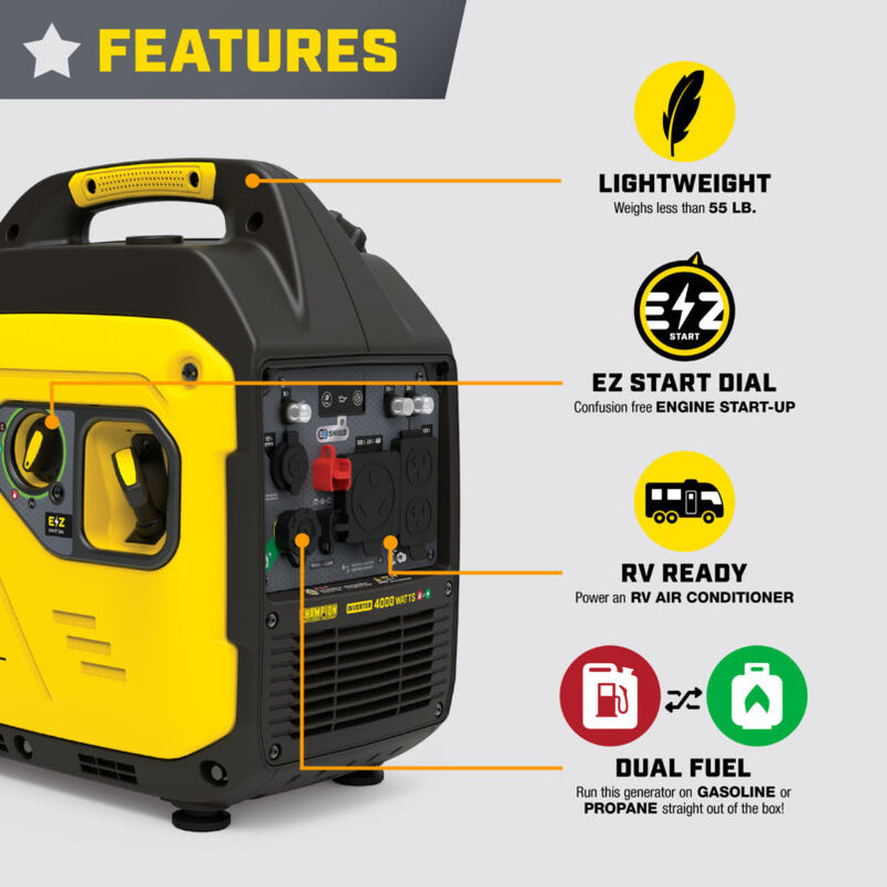 Load image into Gallery viewer, Champion 4000W Dual Fuel Inverter with CO Shield® 201050 - Backup Generator Store