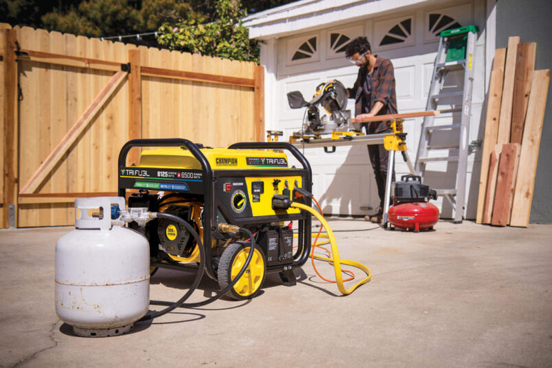 Load image into Gallery viewer, Champion 6500W Electric Start Tri Fuel Generator with CO Shield® 201169 - Backup Generator Store