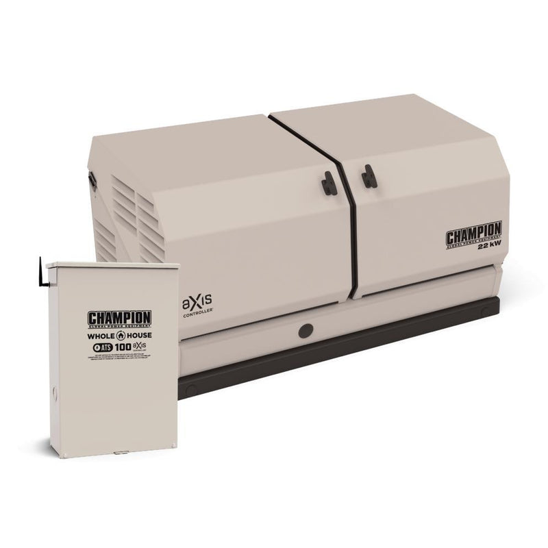 Load image into Gallery viewer, Champion 22 kW Whole House Home Standby Generator and 100A Switch with aXis Technology 201220