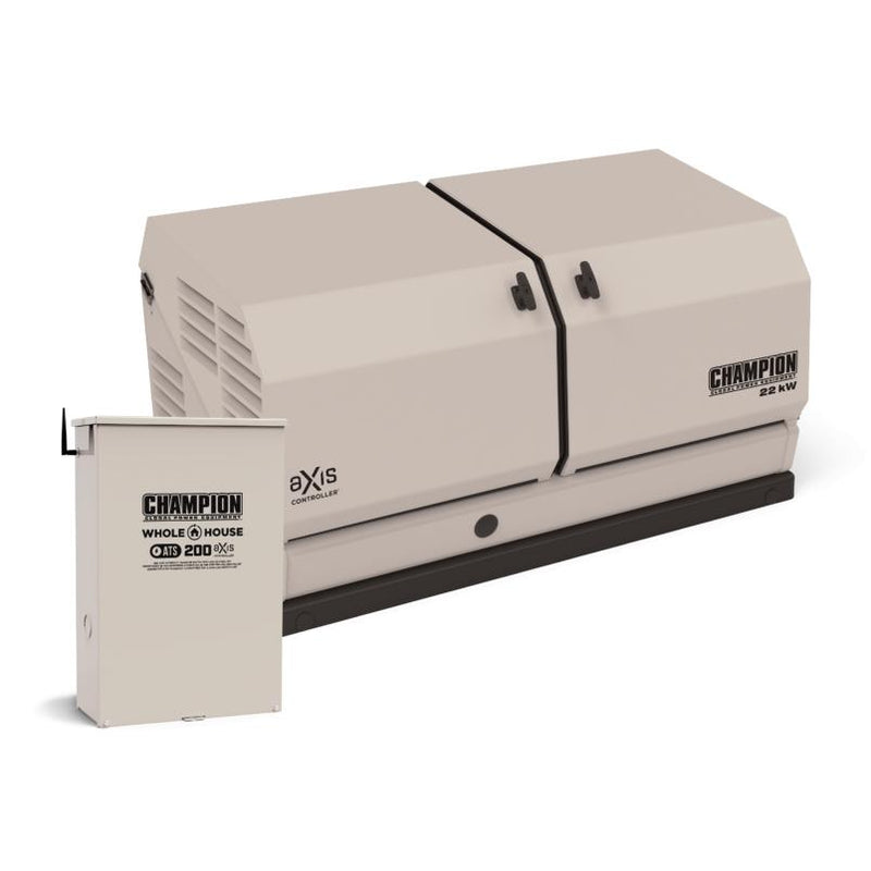 Load image into Gallery viewer, Champion 22 kW Whole House Home Standby Generator and 150A Switch with aXis Technology 201378 - Backup Generator Store