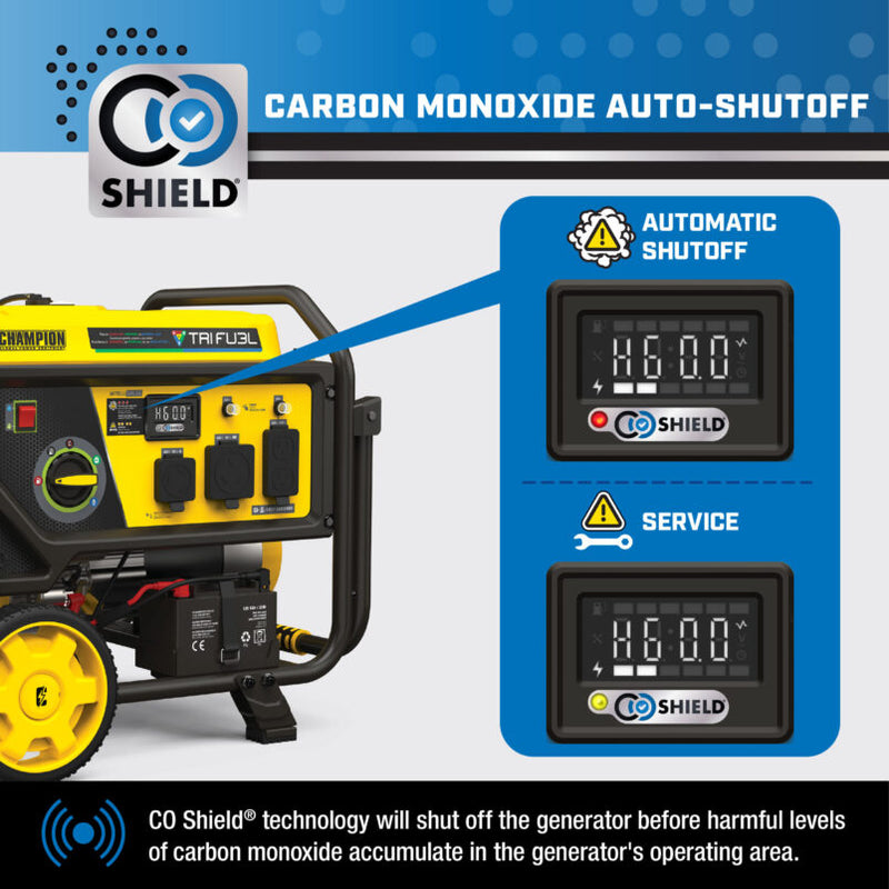 Load image into Gallery viewer, Champion 4000W Electric Start Tri Fuel Generator with CO Shield® 201223 - Backup Generator Store