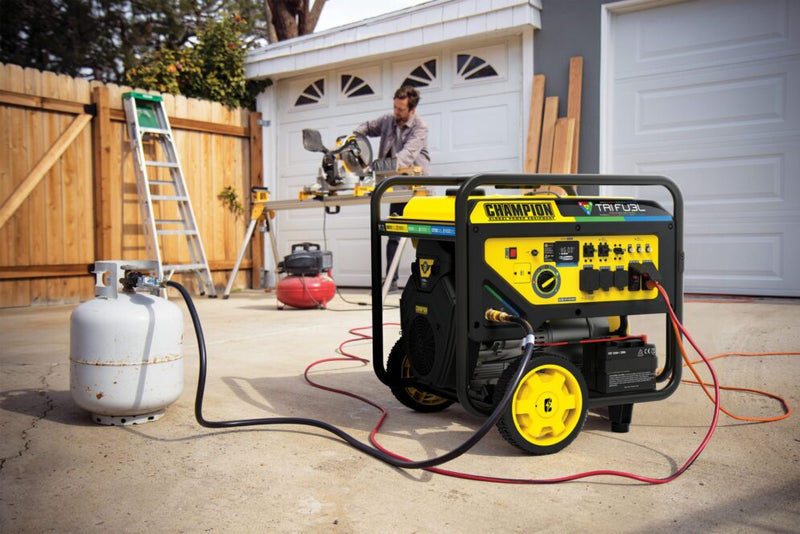 Load image into Gallery viewer, Champion 13,500W Electric Start Tri Fuel Generator with CO Shield #201241