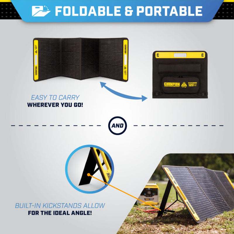 Load image into Gallery viewer, Champion 120W Solar Panel 201246 - Backup Generator Store