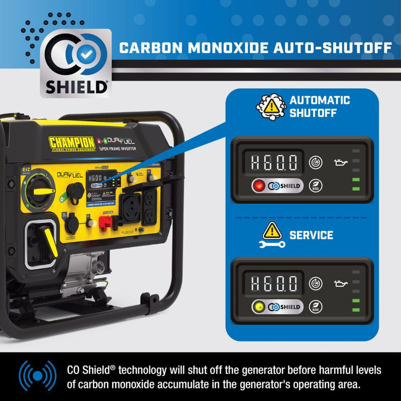 Load image into Gallery viewer, Champion 5500W Dual Fuel Open Frame Inverter (CARB) 201254