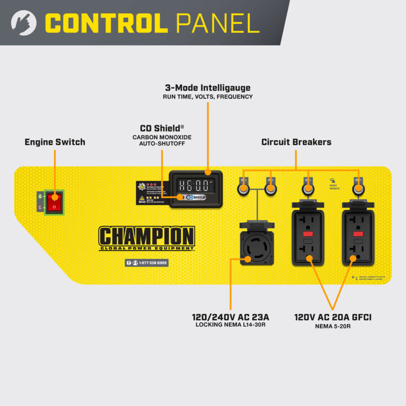 Load image into Gallery viewer, Champion 5500W Generator with CO Shield® 201299 - Backup Generator Store