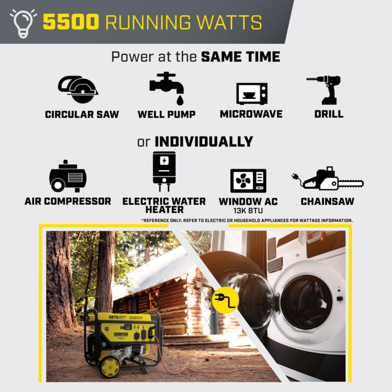Load image into Gallery viewer, Champion 5500W Generator with CO Shield® 201299 - Backup Generator Store