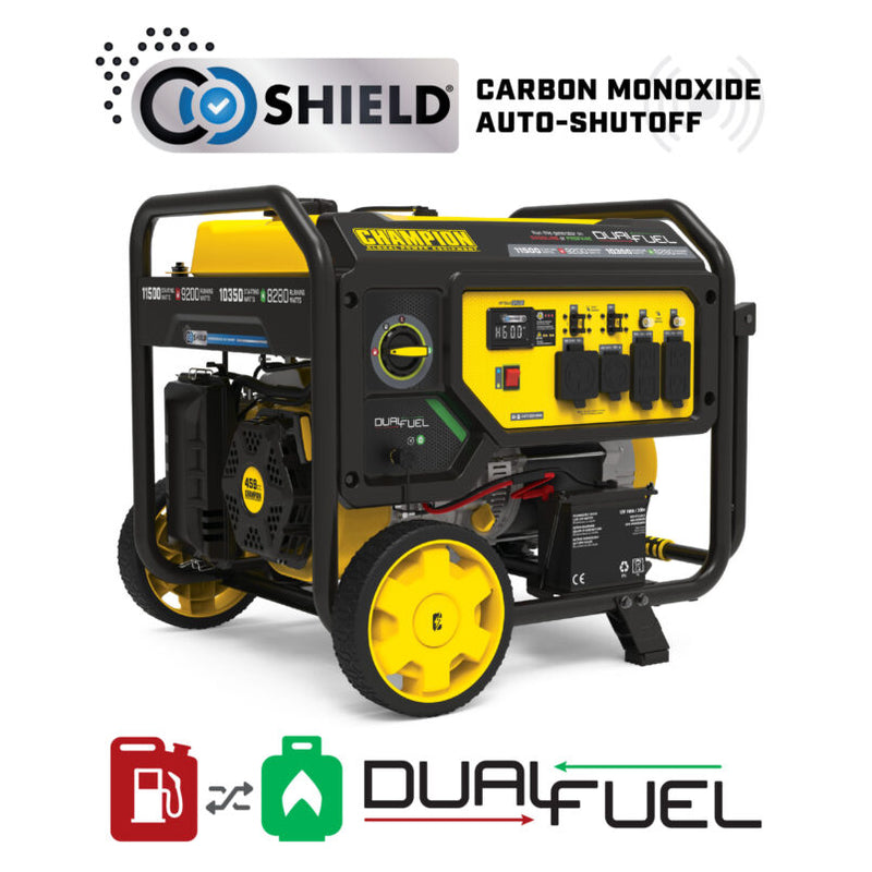 Load image into Gallery viewer, Champion 9200W Electric Start Dual Fuel Generator with CO Shield® 201302 - Backup Generator Store