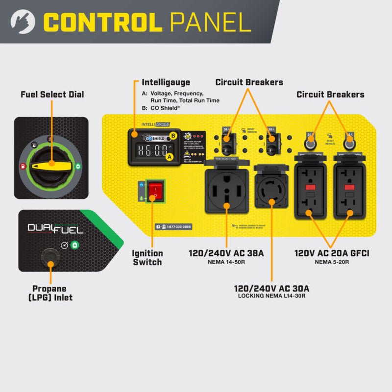 Load image into Gallery viewer, Champion 9200W Electric Start Dual Fuel Generator with CO Shield® 201302 - Backup Generator Store