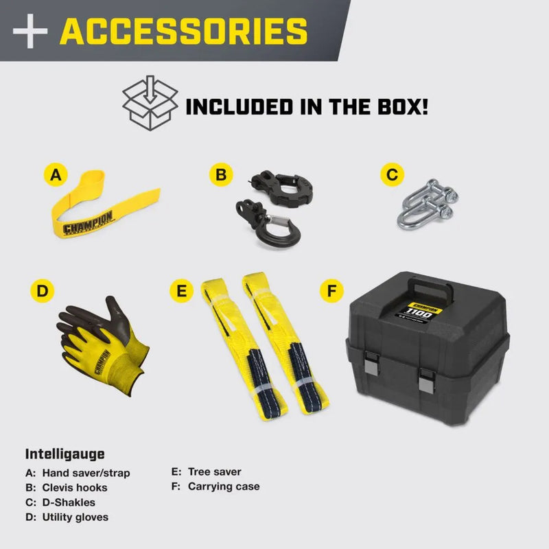 Load image into Gallery viewer, Champion 1100 lb. Winch Kit 201371