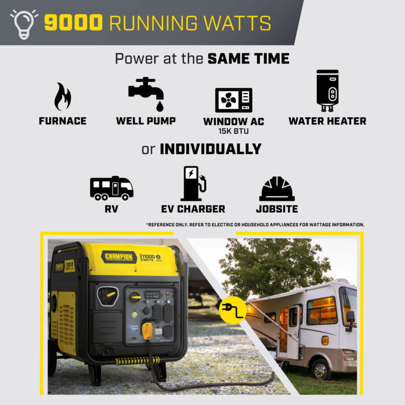 Load image into Gallery viewer, Champion 11,000W Wireless Start Inverter Generator with CO Shield® 201407 - Backup Generator Store