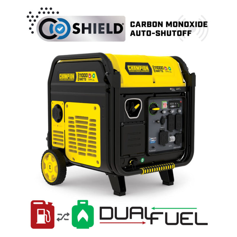 Load image into Gallery viewer, Champion 11,000W Electric Start Dual Fuel Inverter Generator with CO Shield® 201417 - Backup Generator Store