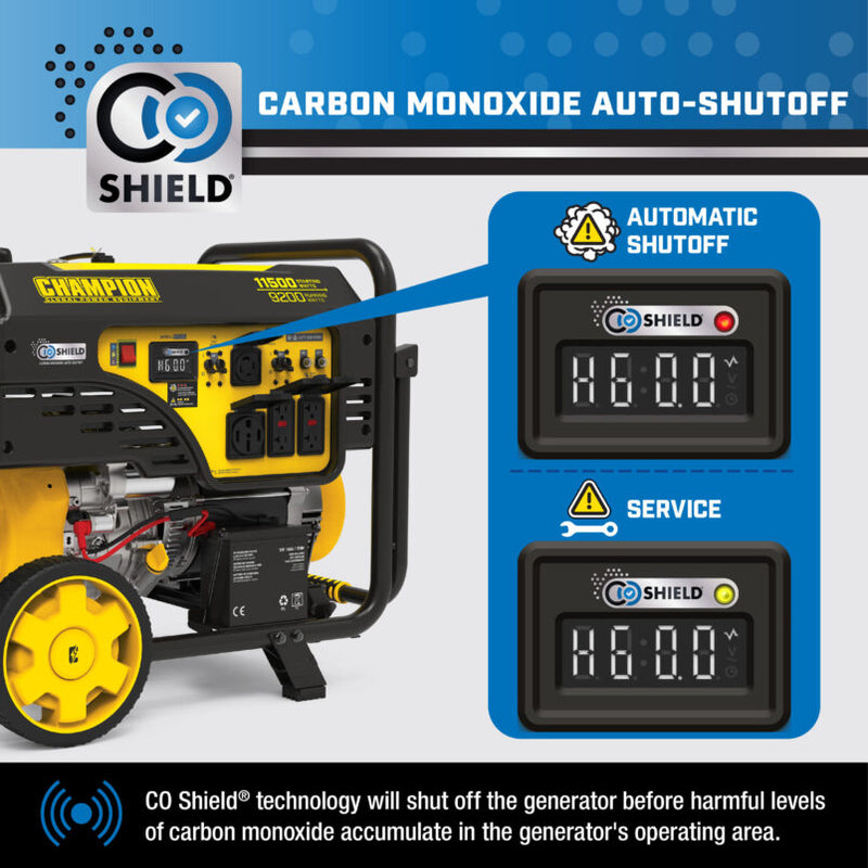 Load image into Gallery viewer, Champion 9200W Electric Start Generator with CO Shield® 201494 - Backup Generator Store