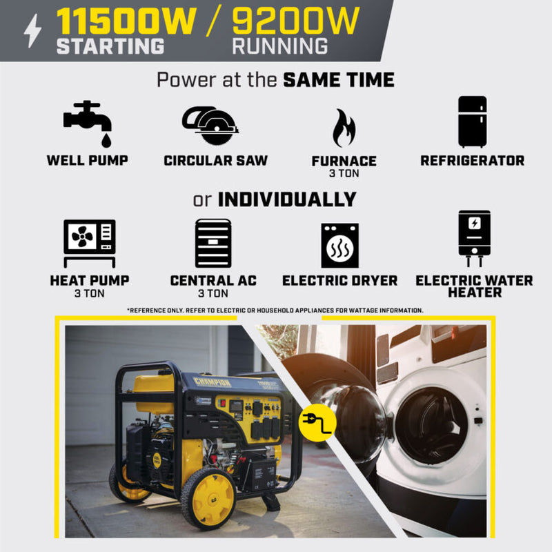 Load image into Gallery viewer, Champion 9200W Electric Start Generator with CO Shield® 201494 - Backup Generator Store