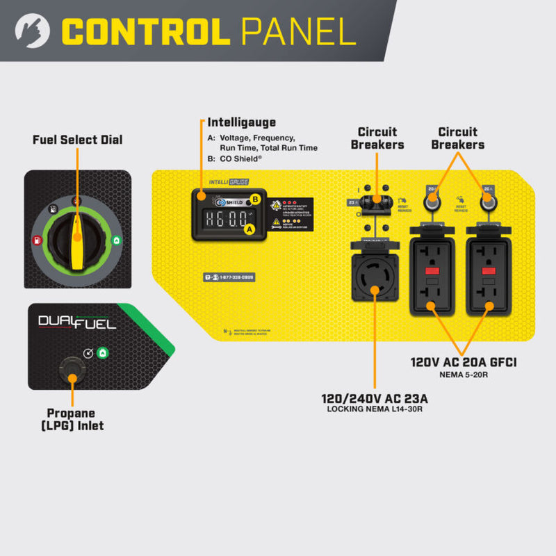 Load image into Gallery viewer, Champion 5500W Dual Fuel Generator with CO Shield® 201505 - Backup Generator Store
