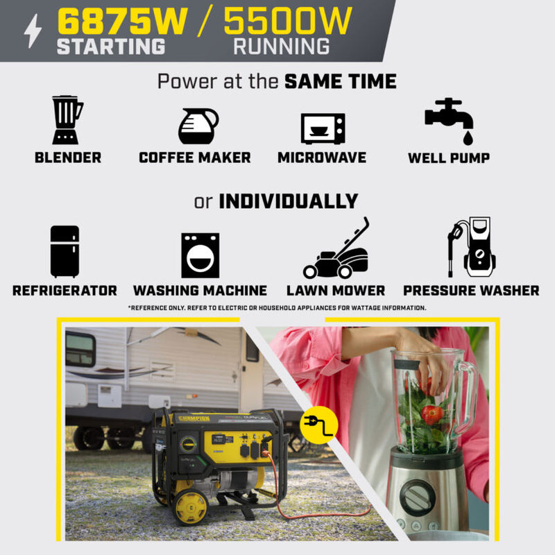 Load image into Gallery viewer, Champion 5500W Dual Fuel Generator with CO Shield® 201505 - Backup Generator Store