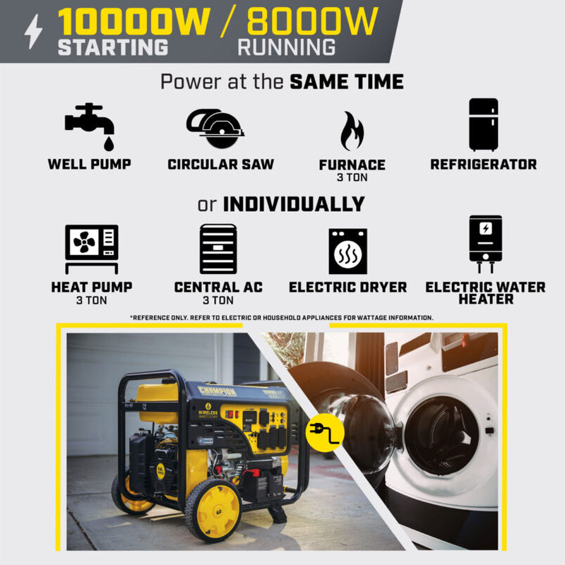 Load image into Gallery viewer, Champion 8000W Wireless Start Generator with CO Shield® 201506 - Backup Generator Store