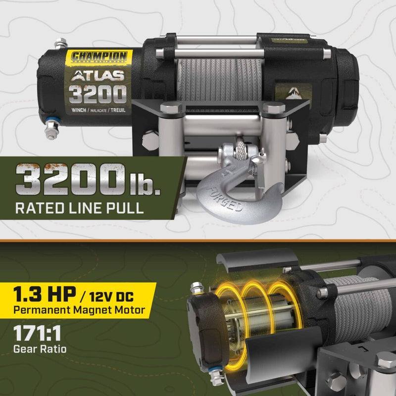 Load image into Gallery viewer, Champion ATLAS 3200 lb. Winch Kit 201603