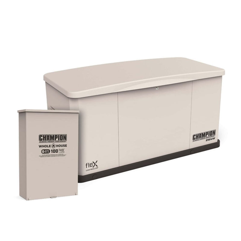 Load image into Gallery viewer, Champion 26 kW Whole House Home Standby Generator and 100A Switch with fleX Technology 201612