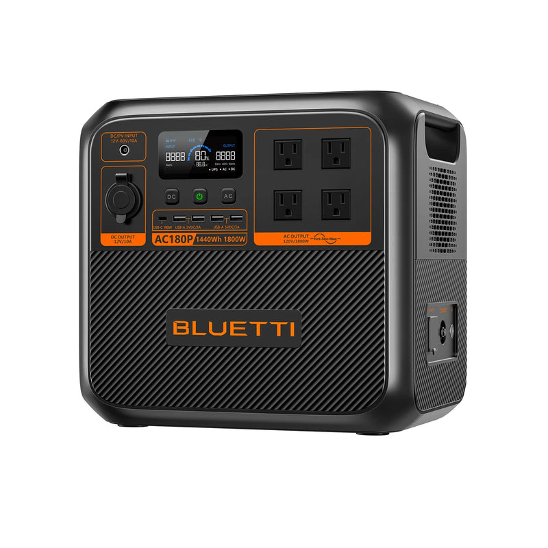 Load image into Gallery viewer, BLUETTI AC180P Portable Power Station | 1,800W 1,440Wh AC180P