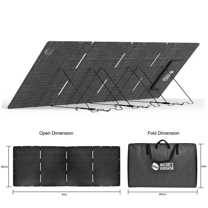 Load image into Gallery viewer, Nature's Generator Lithium 6000 with 2X 400W Folding Solar Panel NGLSXAUF
