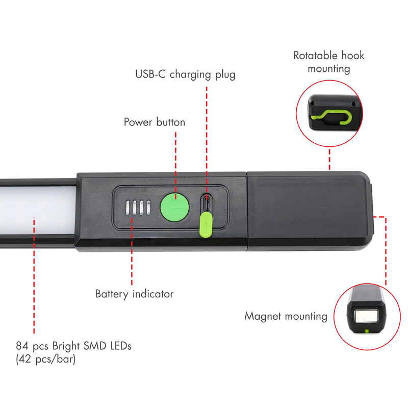 Load image into Gallery viewer, Wagan Brite-Nite™ 1200 Lumen Detachable Worklight EL4346