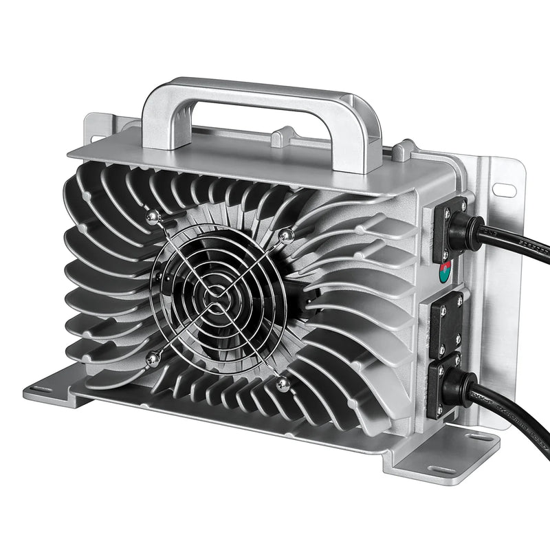 Load image into Gallery viewer, Rich Solar 48V (57.6V) Waterproof LiFePO4 Charger | 25A, 100-240V AC, 8-in-1 Protection, Fan-Cooled RS-BC48C25