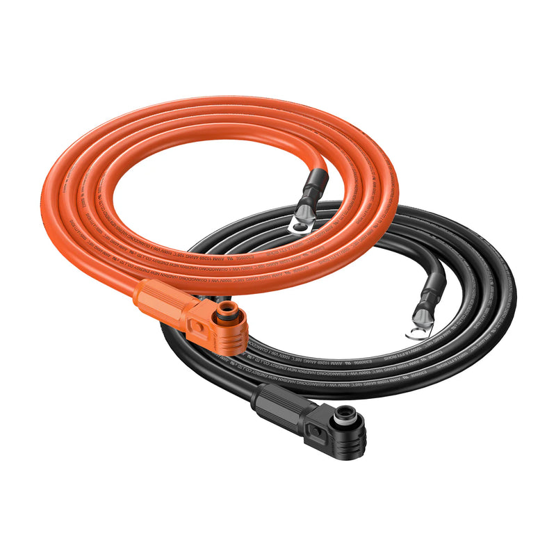 Load image into Gallery viewer, Rich Solar 6Ft 4 Gauge (4AWG) Cable Wire Connect Battery to Inverter (Orange & Black) | RS-IBC4A06F