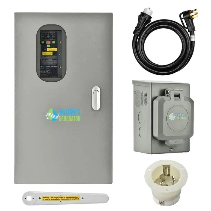 Load image into Gallery viewer, Nature's Generator MyGrid 10K + Solar Battery with 50A ATS for House Battery Backup NGMGTNBP