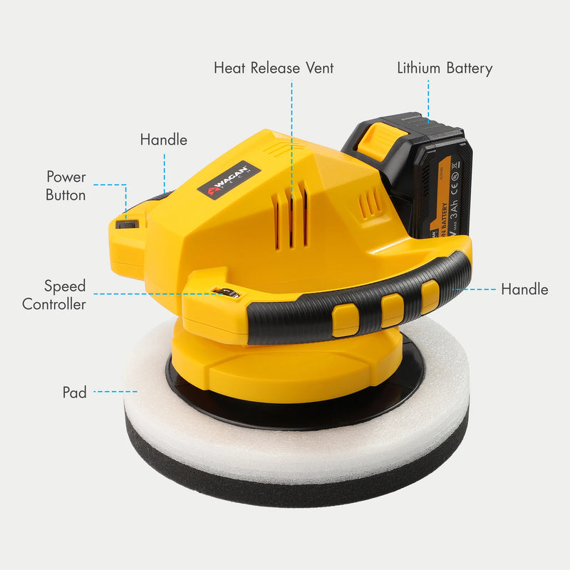 Load image into Gallery viewer, Wagan OneVolt Cordless Polisher 10 XL EL6404