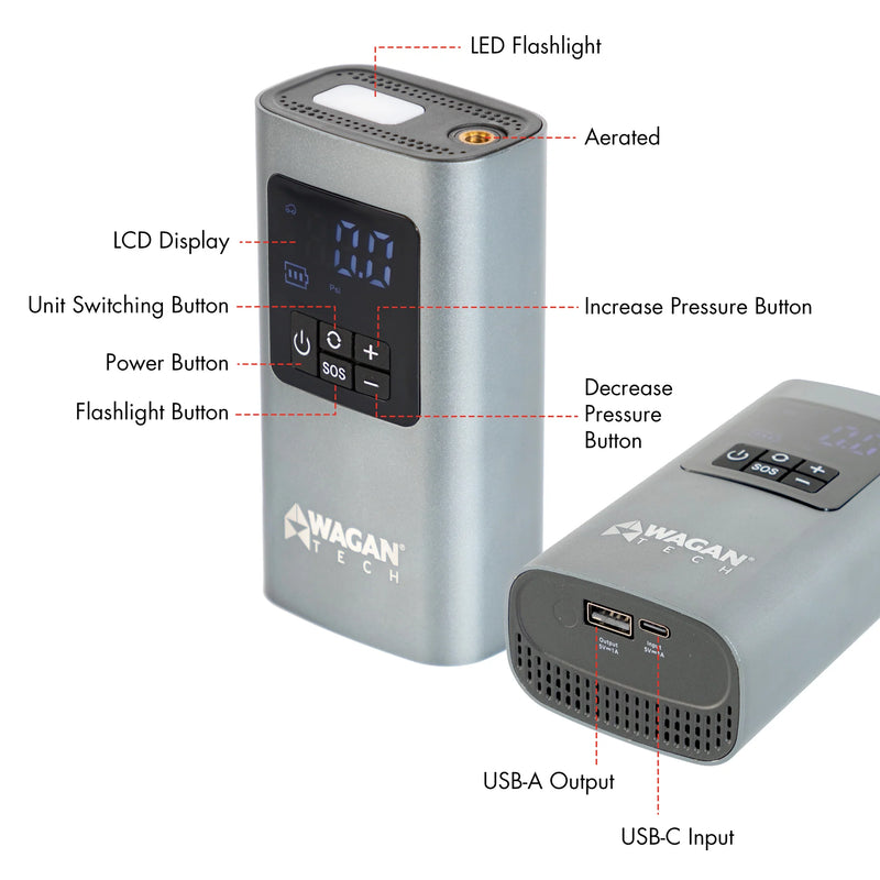 Load image into Gallery viewer, Wagan Cordless Air Compressor EL7317