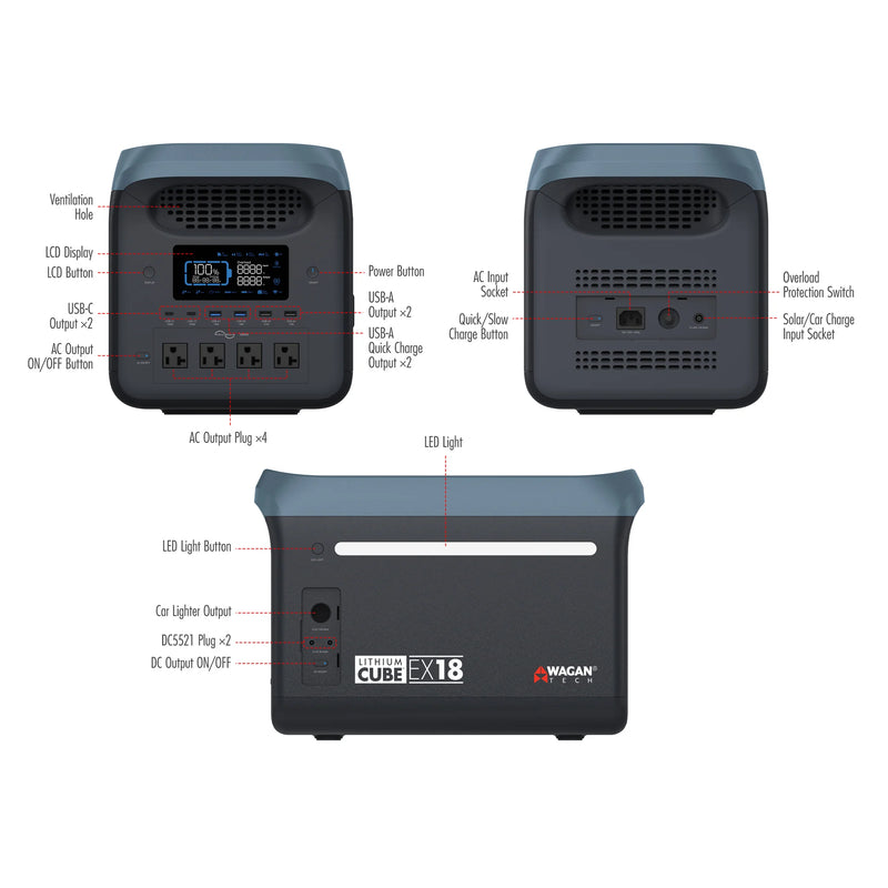 Load image into Gallery viewer, Wagan Lithium Cube™ EX18 - Upgraded Version EL8840