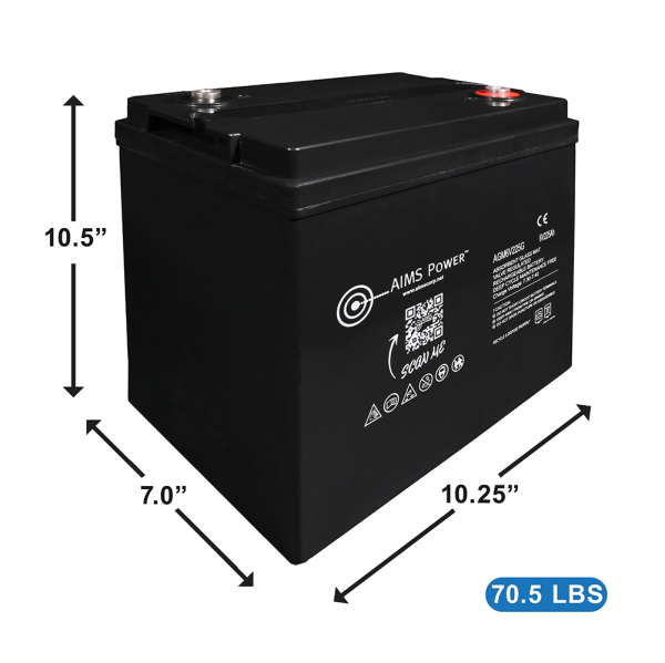Load image into Gallery viewer, Aims NEW! 6 Volt 225Ah AGM Deep Cycle Battery Heavy Duty AGM6V225G