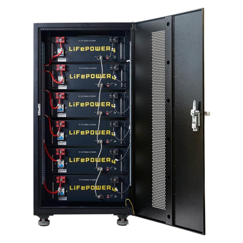 Load image into Gallery viewer, EG4 Enclosed Battery Rack | 6 Slot| Bus Bar Covers | Welded (Grey) 1511095