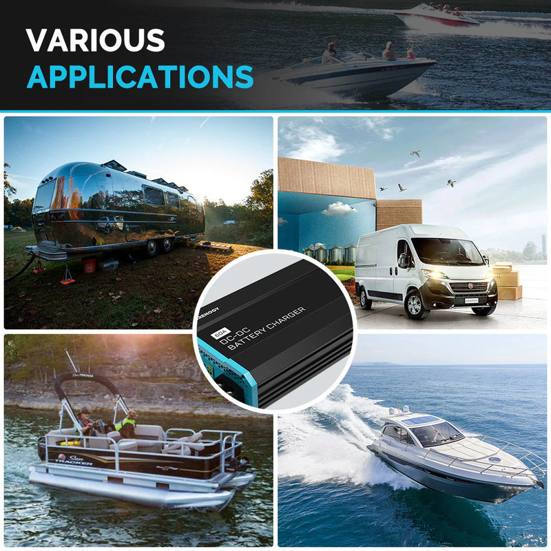 Load image into Gallery viewer, Renogy 12V 60A DC to DC Battery Charger RNG-DCC1212-60-G1-US