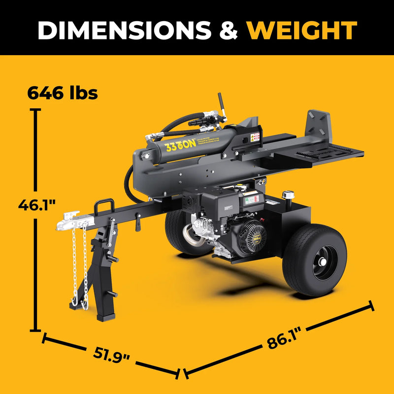 Load image into Gallery viewer, Firman 33-Ton Gas Powered Hydraulic Log Splitter gs3301