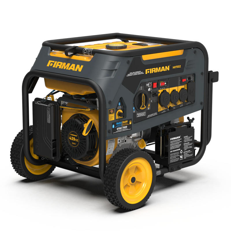 Load image into Gallery viewer, Firman Dual Fuel Portable Generator 7500W Electric Start 120/240V h07552