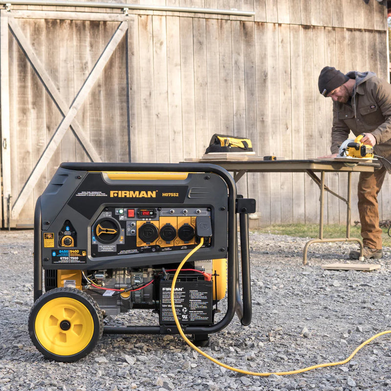 Load image into Gallery viewer, Firman Dual Fuel Portable Generator 7500W Electric Start 120/240V h07552