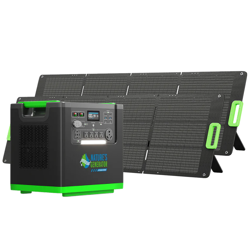 Load image into Gallery viewer, Nature's Generator Lithium 6000 with 2X 200W Solar Panel NGLSXAU