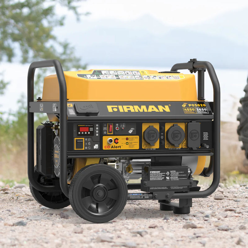 Load image into Gallery viewer, Firman Gas Portable Generator 4550W Remote Start with CO Alert p03628 - Backup Generator Store