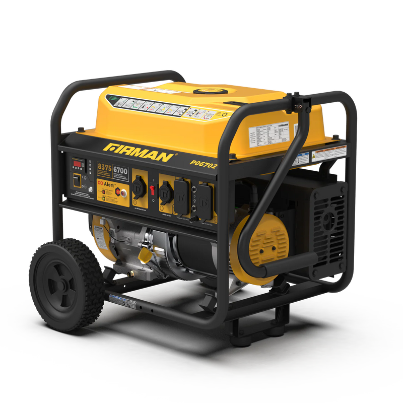 Load image into Gallery viewer, Firman Gas Portable Generator 8375W Recoil Start 120/240V With CO Alert p06702 - Backup Generator Store