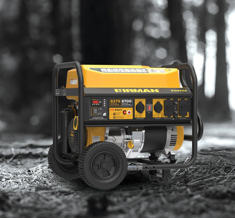 Load image into Gallery viewer, Firman Gas Portable Generator 8375W Recoil Start 120/240V With CO Alert - Backup Generator Store