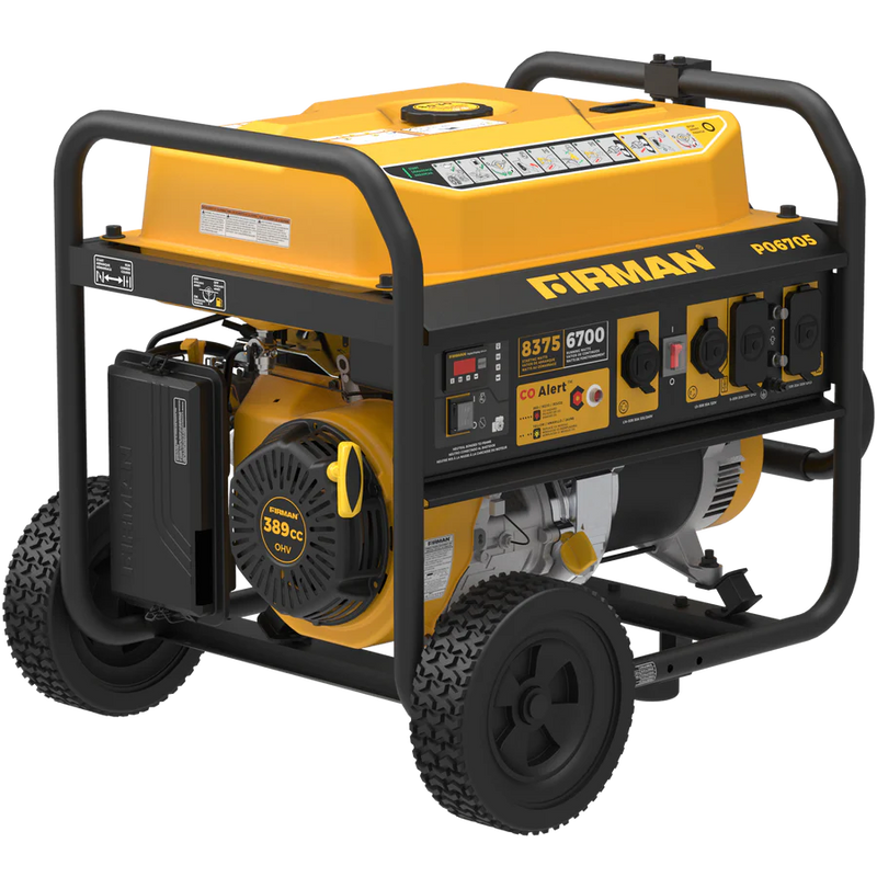 Load image into Gallery viewer, Firman Gas Portable Generator 8375W Recoil Start 120/240V With CO Alert - Backup Generator Store
