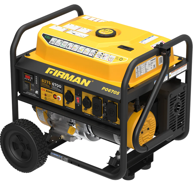 Load image into Gallery viewer, Firman Gas Portable Generator 8375W Recoil Start 120/240V With CO Alert - Backup Generator Store