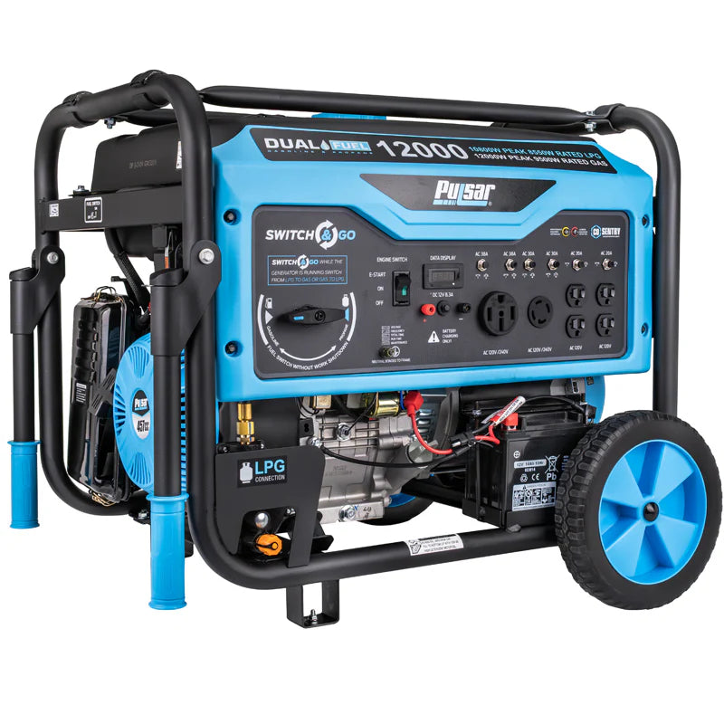 Load image into Gallery viewer, Pulsar 12,000 Watt Dual-Fuel Portable Generator with CO Sentry PG12000BCO